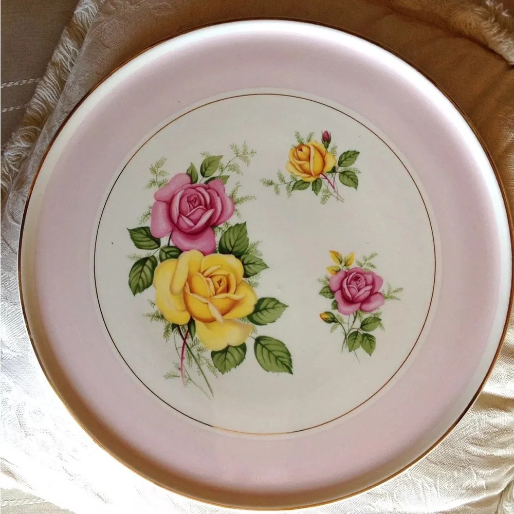 🔥🔥Royal Tudor Ware Barker Bros. Ltd. England Cake Plate circa 1930